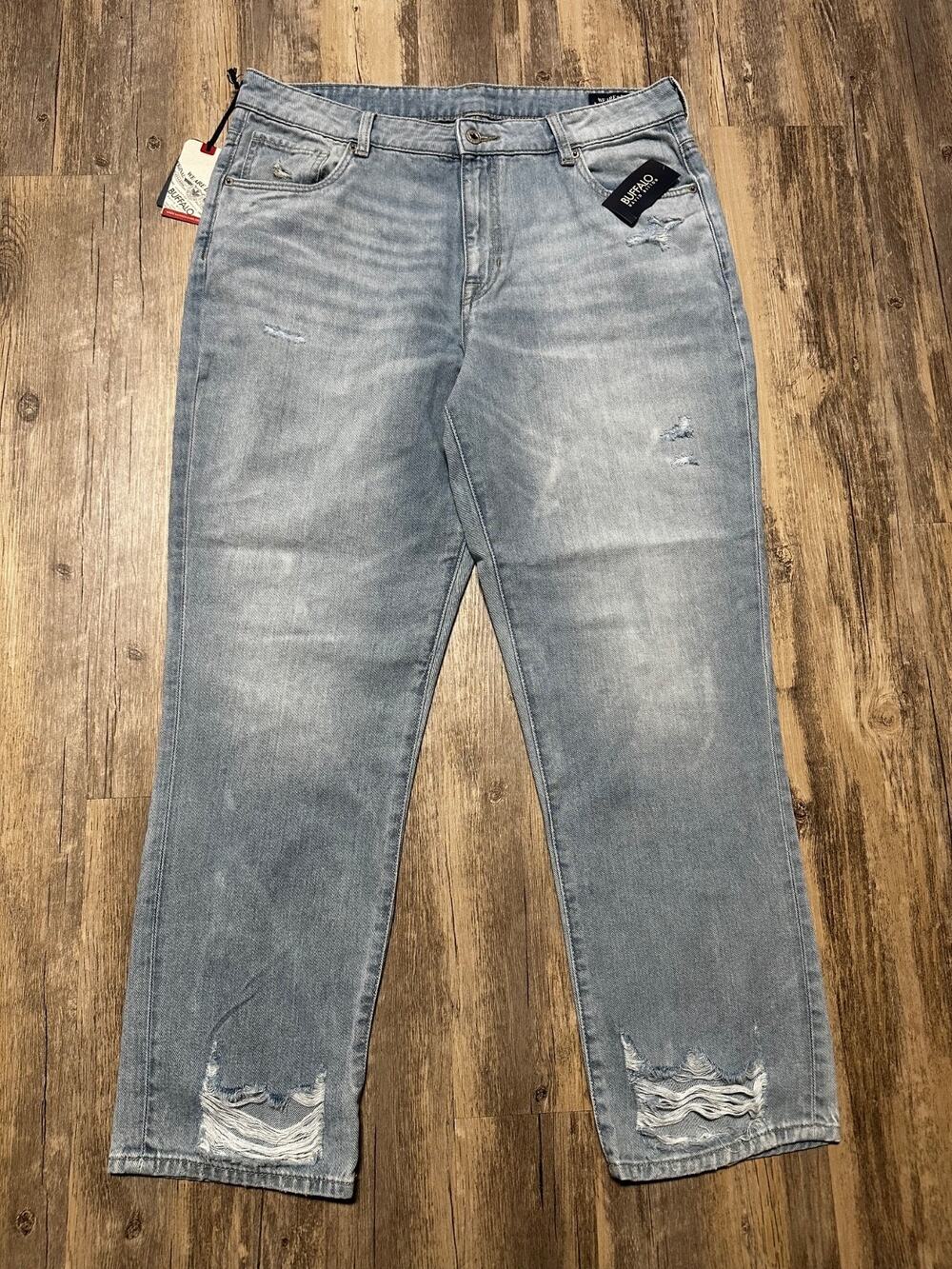 Buffalo David Bitton Madison Jeans Women’s Relaxed Boyfriend Distressed 33